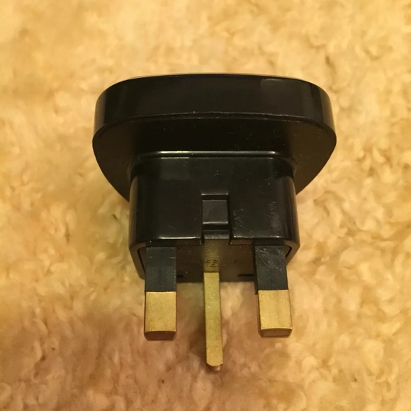 AC adapter Europe GOLD tips Travel charger outlet plug converter US to UK power - Picture 2 of 7